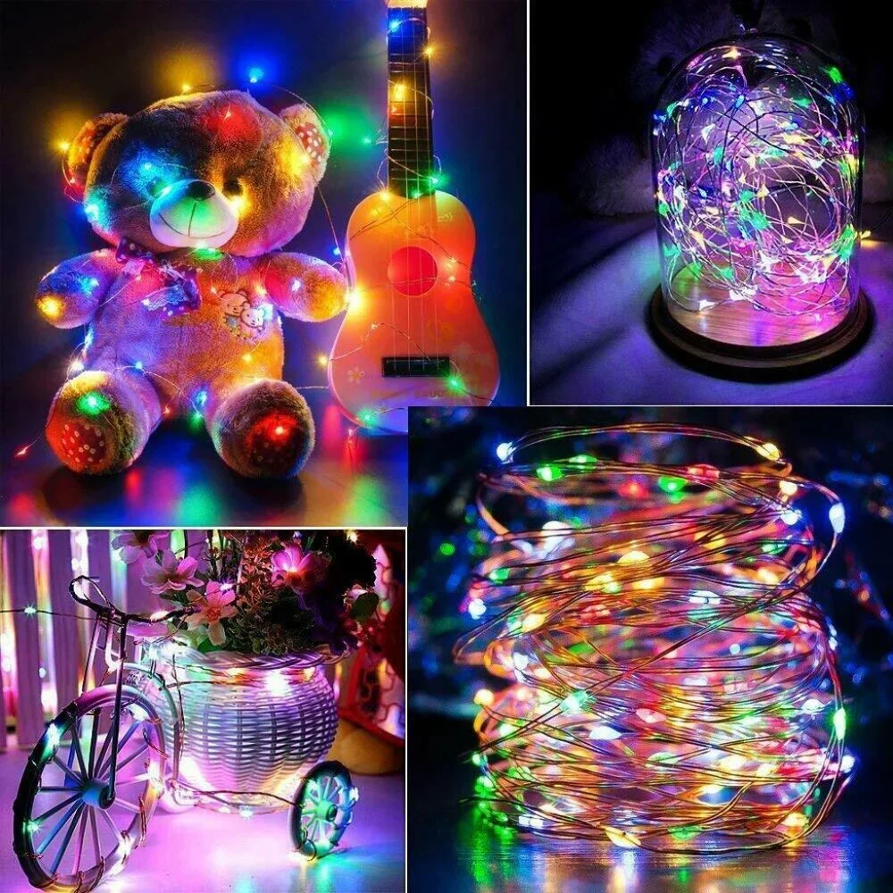 2 packChristmas Outdoor Solar String Lights 40M 400 Led Solar Lights Waterproof